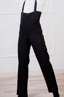Pantalón Flamenco Negro de Hombre Con Tirante Elástico