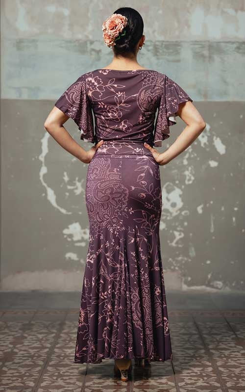 Jupe flamenco Mirabel imprimée en différentes couleurs