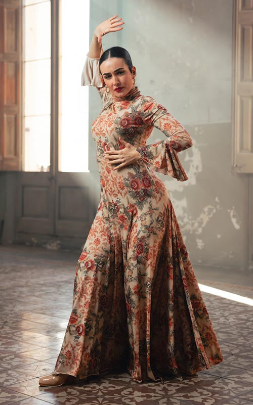 Robe de flamenco Amelia imprimée en différentes couleurs