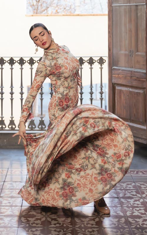 Robe de flamenco Amelia imprimée en différentes couleurs