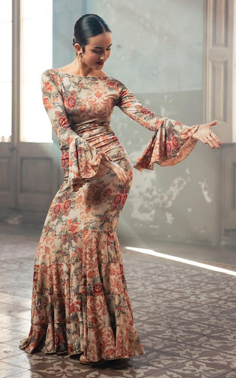 Falda Flamenco Estampada Maule