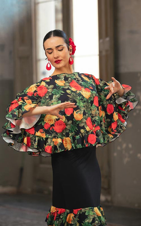 Haut en crêpe imprimé Batuco