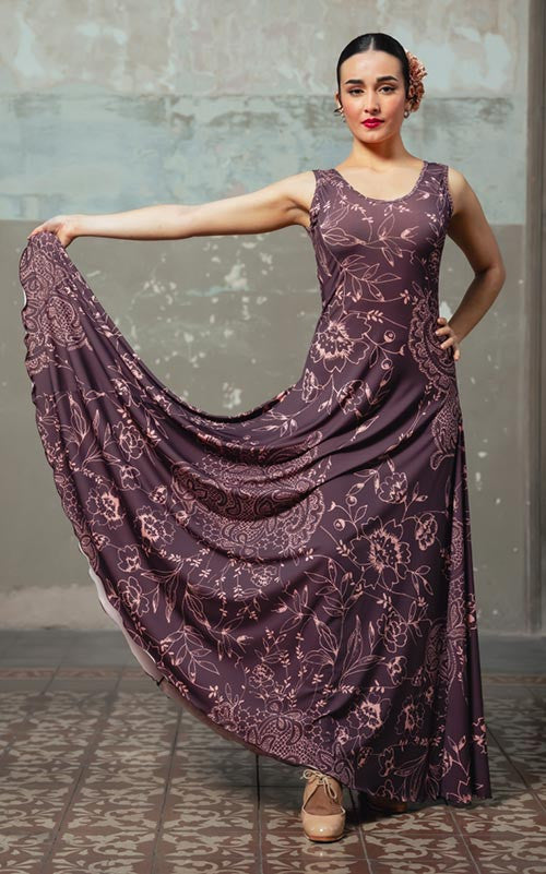 Robe de flamenco imprimée Alchemy