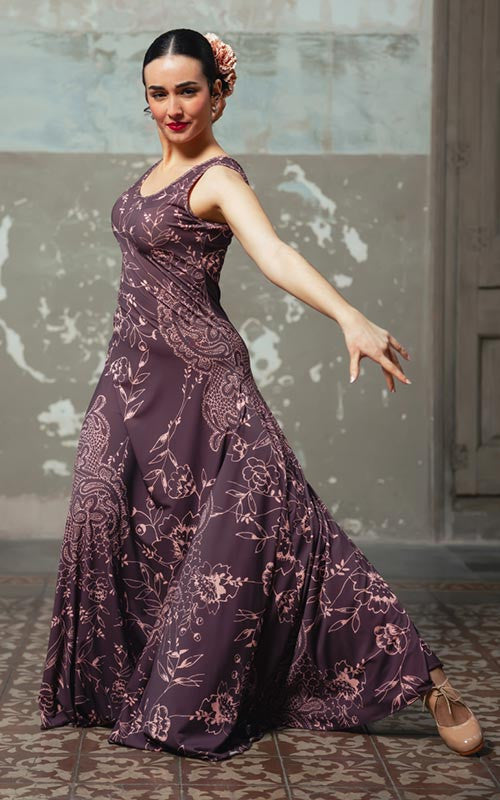 Robe de flamenco imprimée Alchemy