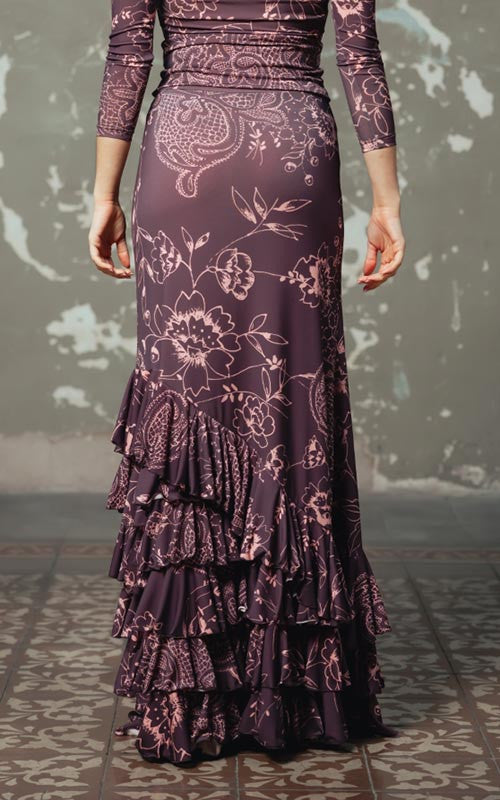 Falda Flamenco Galante Estampada Varios Colores