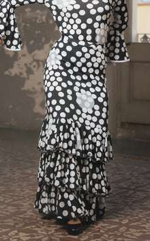 Jupe flamenco imprimée Vortex en différentes couleurs