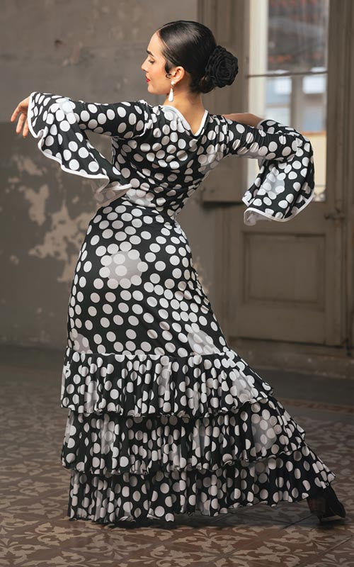 Jupe flamenco imprimée Vortex en différentes couleurs