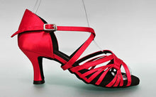 Zapato para Baile de Salón en Satén Rojo