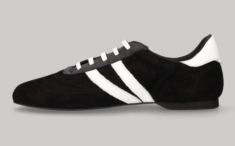 Zapato de Hombre para Baile de Salón Negro y Blanco con Cordones