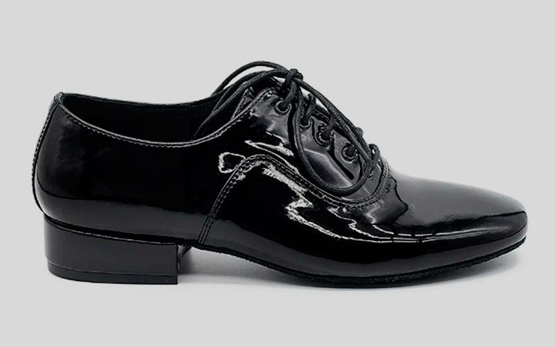 Zapato de Hombre para Baile de Salón charol negro con Cordones