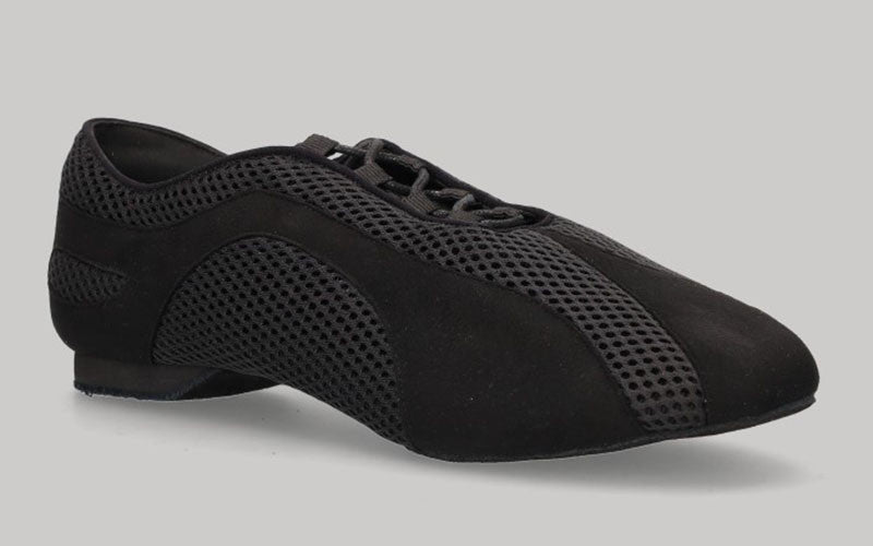 Zapato de Hombre para Baile Latino y de Salón Negro con Cordones