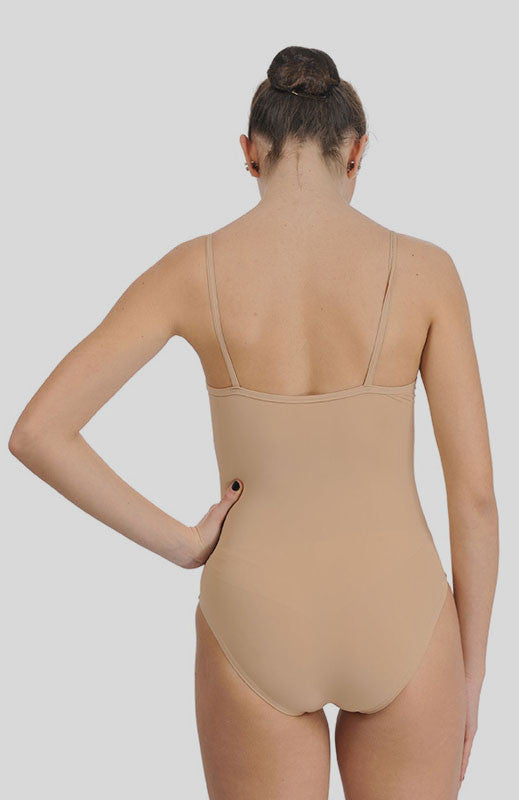 Maillot Color Nude de Mujer con Tirantes Finos