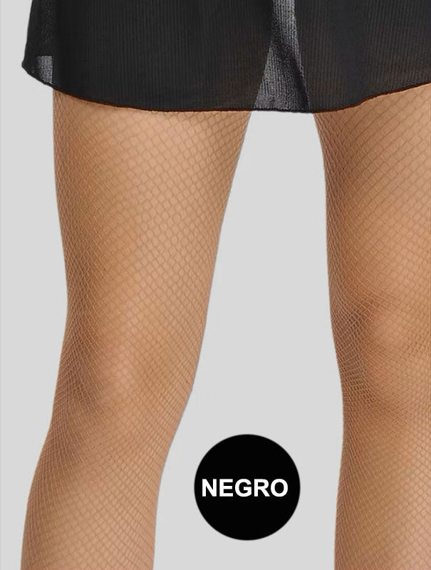 Media Elástica Básica de Red Color Negro