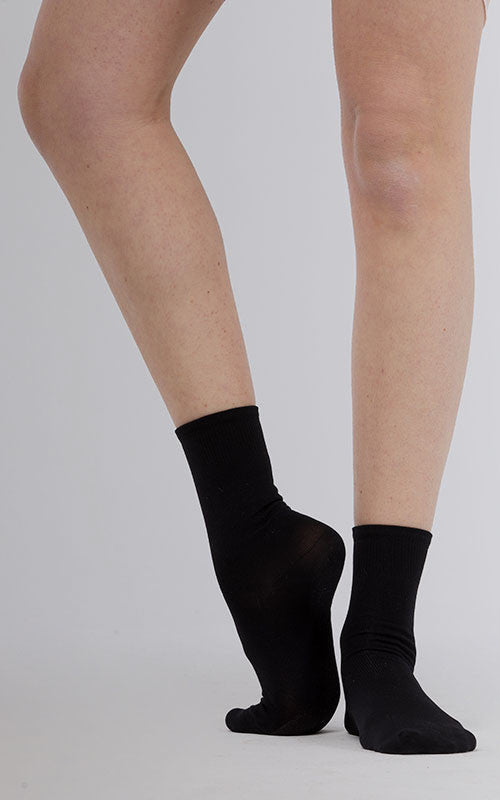 Chaussette de danse Rad en microfibre noire
