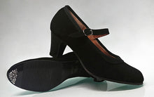 Chaussure semi-professionnelle en daim noir avec boucle (pour débutants)