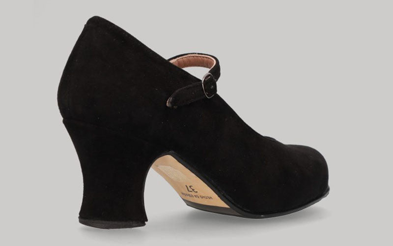 Zapato de Baile Flamenco Semiprofesional Ante Negro