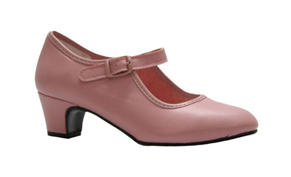 Zapato de Flamenca Rosa