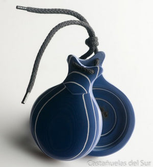 Professional Mauve Glass Castanet Double Box