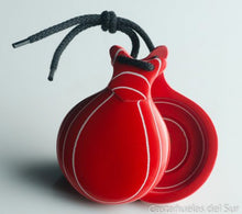 Red Glass Castanet Double Box
