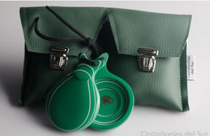 Green Glass Castanet Double Box