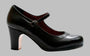 Professional flamenco dance shoe, black leather