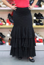 Falda Flamenco de Encaje Negro