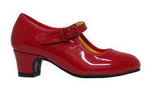 Zapato de Flamenca Charol Rojo