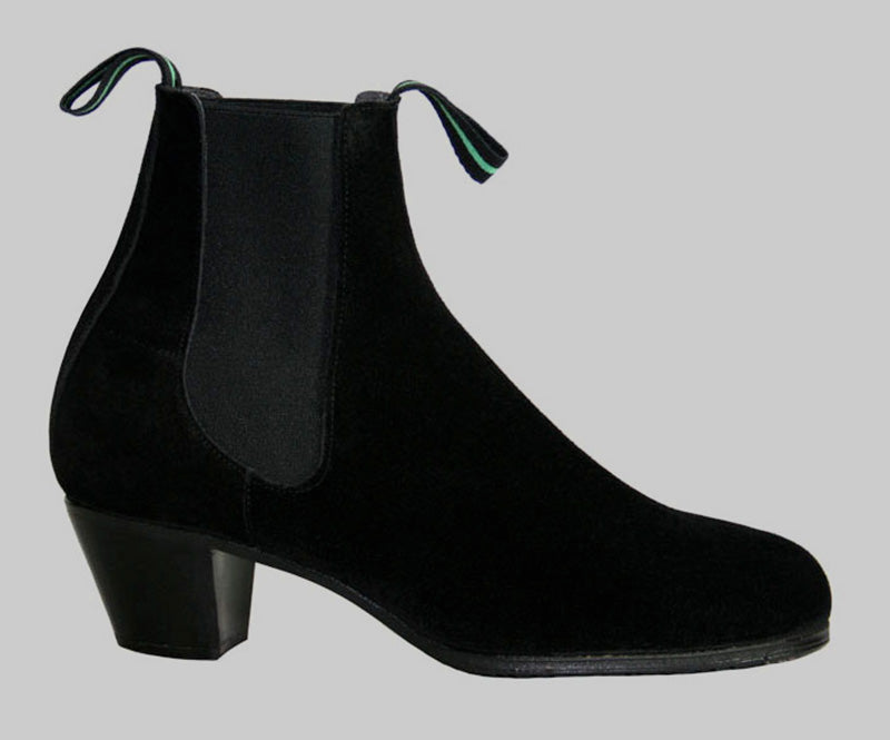 Botte de flamenco en daim noir