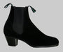 Botte de flamenco en daim noir