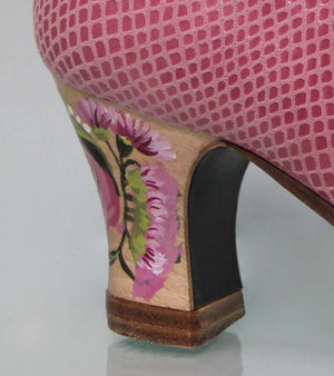 Professional Flamenco Dance Shoe Pink Snake Fantasy
