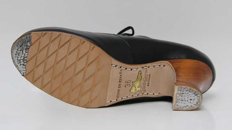 Professional Flamenco Dance Shoe Black Leather