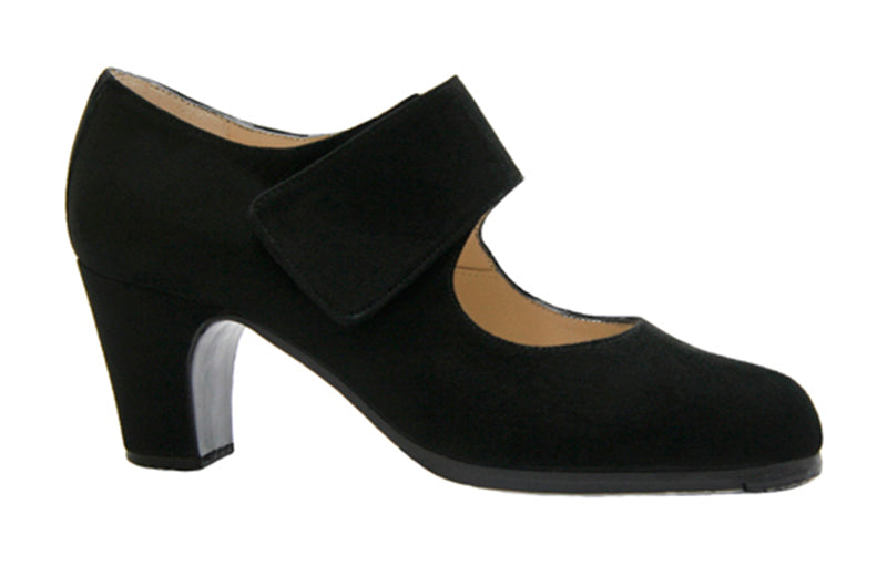 Zapato de baile flamenco profesional ante con velcro