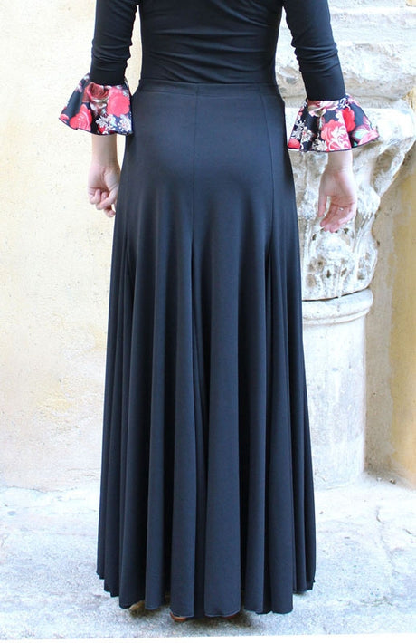 Jupe de flamenco très évasée en différentes couleurs
