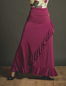Falda Flamenco Valoria Color Mora