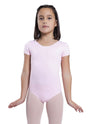 Maillot niña rosa manga corta