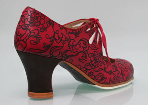 Chaussure de danse flamenco professionnelle Fantasia Rouge