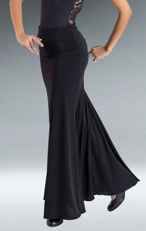 Black Godet Flamenco Skirt