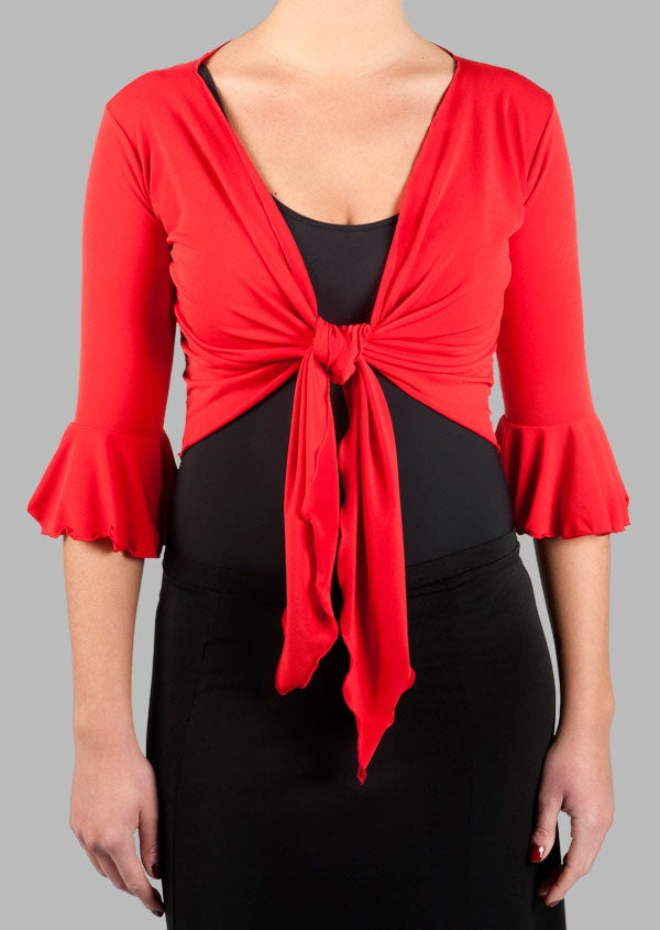 Cárdigan Flamenco Rojo Señora