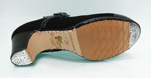 Chaussure de danse flamenco professionnelle "Ancho Especial" avec boucle.