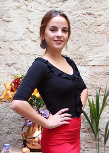 Mariquilla Flamenco Top Black