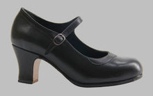 Professional flamenco dance shoe, black leather