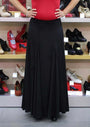 Black flamenco skirt with godets