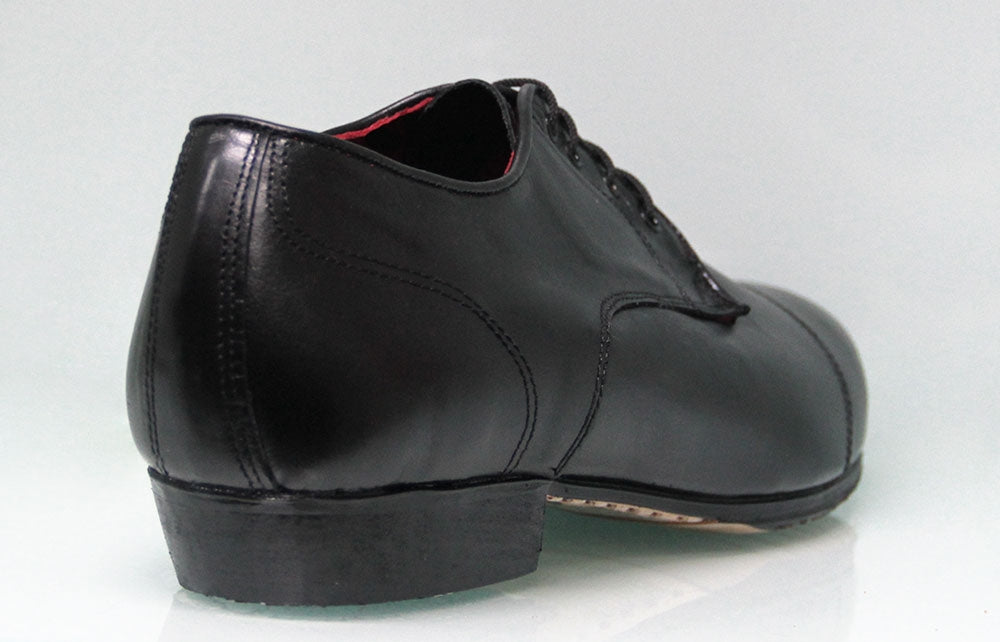 Chaussure de flamenco professionnelle noire à talon bas
