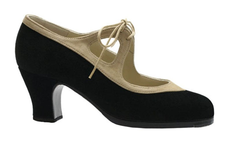 Professional Flamenco Dance Shoe Combined Suede