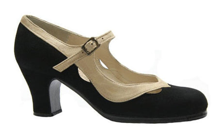 Chaussure de danse flamenco professionnelle en daim