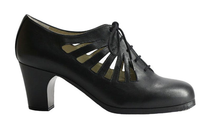 Professional English Flamenco Dance Shoe Black Leather