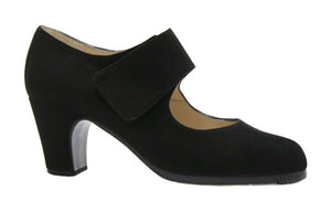 Professional Suede Flamenco Dance Shoe with Velcro