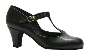 Closed Ballroom Dance Shoe in Black Leather