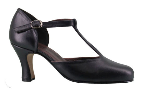 Black Leather Ballroom Dance Shoe
