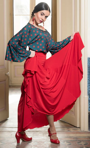 Falda Flamenco Cala con Fajin